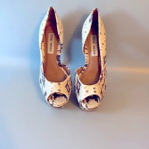 Steve Madden Heels Faux Snakeskin